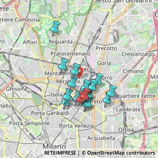 Mappa 20125 Milano MI, Italia (1.43611)