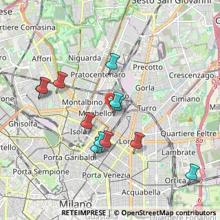 Mappa 20125 Milano MI, Italia (1.88667)