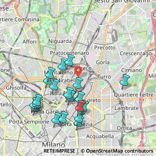 Mappa 20125 Milano MI, Italia (2.148)
