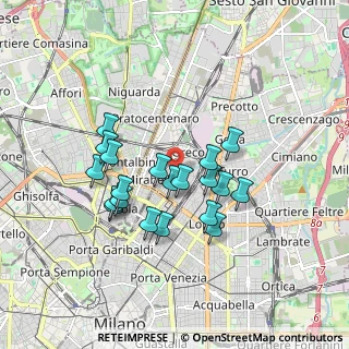 Mappa 20125 Milano MI, Italia (1.4985)