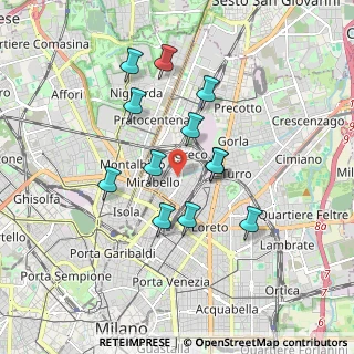 Mappa 20125 Milano MI, Italia (1.55333)
