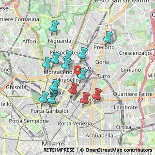 Mappa 20125 Milano MI, Italia (1.61333)