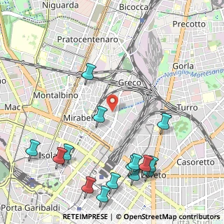 Mappa 20125 Milano MI, Italia (1.366)