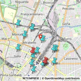 Mappa 20125 Milano MI, Italia (1.12778)