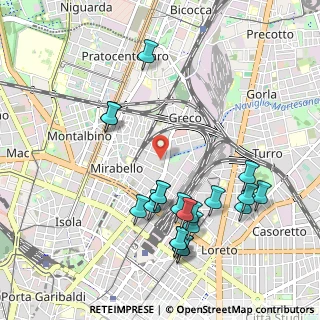 Mappa 20125 Milano MI, Italia (1.096)