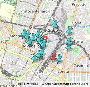Mappa 20125 Milano MI, Italia (0.6945)