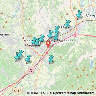 Mappa Via Peripoli, 36075 Montecchio Maggiore VI, Italia (3.63167)
