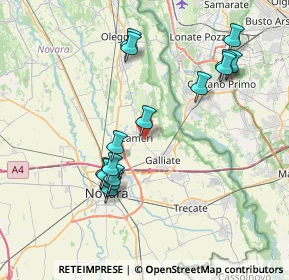 Mappa Strada Privata Sesia, 28062 Cameri NO, Italia (7.702)