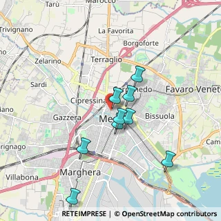 Mappa Via Padre Reginaldo Giuliani, 30174 Venezia VE, Italia (2.11455)