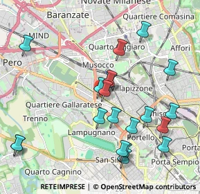 Mappa Via Lucilio Gaio, 20151 Milano MI, Italia (2.1525)