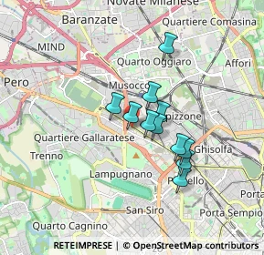 Mappa Via Lucilio Gaio, 20151 Milano MI, Italia (1.21818)