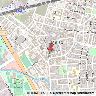 Mappa Via Ambrogio Villa, 49, 20066 Melzo, Milano (Lombardia)