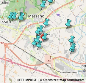 Mappa VIa Feniletti, 25080 Mazzano BS, Italia (2.03333)