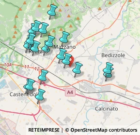 Mappa VIa Feniletti, 25080 Mazzano BS, Italia (4.074)