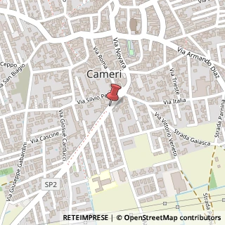 Mappa Via Guglielmo Marconi,  21, 28062 Cameri, Novara (Piemonte)