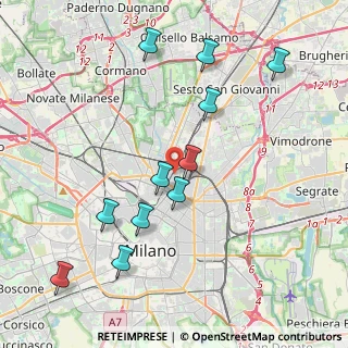 Mappa Via Angelo Fava, 20125 Milano MI, Italia (4.25182)