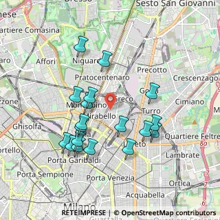 Mappa Via Angelo Fava, 20125 Milano MI, Italia (1.80778)