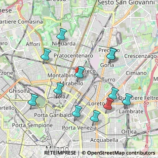 Mappa Via Privata Tarvisio, 20125 Milano MI, Italia (2.1125)