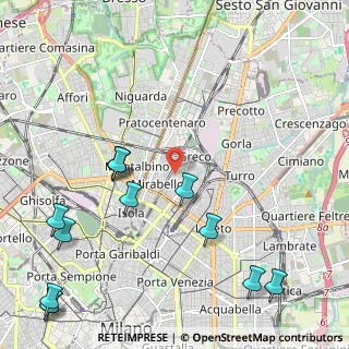 Mappa Via Privata Tarvisio, 20125 Milano MI, Italia (2.89538)