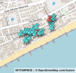 Mappa Via Andrea Bafile 18° Access al Mare, 30016 Lido di Jesolo VE, Italia (0.1505)