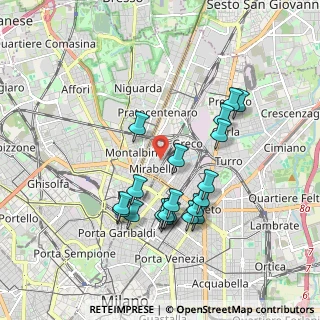 Mappa Via Pietro da Bescapè, 20125 Milano MI, Italia (1.7695)
