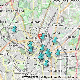 Mappa Via Pietro da Bescapè, 20125 Milano MI, Italia (1.99667)
