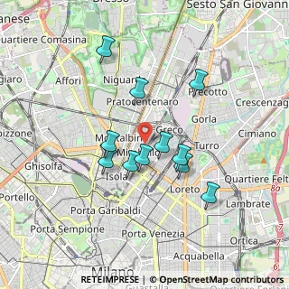 Mappa Via Pietro da Bescapè, 20125 Milano MI, Italia (1.52091)
