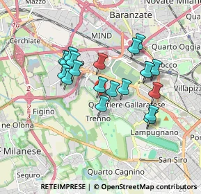 Mappa Via Falck Enrico, 20151 Milano MI, Italia (1.4845)