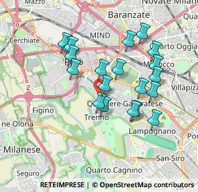 Mappa Via Falck Enrico, 20151 Milano MI, Italia (1.633)