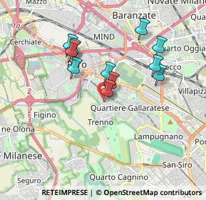 Mappa Via Falck Enrico, 20151 Milano MI, Italia (1.59182)