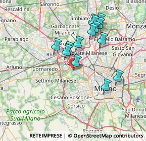 Mappa Via Falck Enrico, 20151 Milano MI, Italia (6.76)