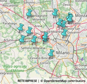 Mappa Via Falck Enrico, 20151 Milano MI, Italia (7.25933)