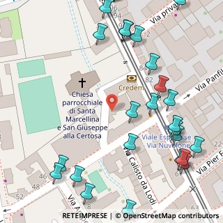 Mappa Via Calisto da Lodi, 20156 Milano MI, Italia (0.09259)