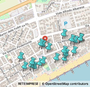 Mappa Via Aleardo Aleardi, 30016 Lido di Jesolo VE, Italia (0.2665)