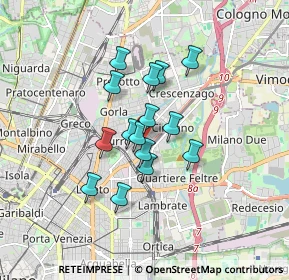 Mappa Via Bruno Cesana, 20132 Milano MI, Italia (1.24267)