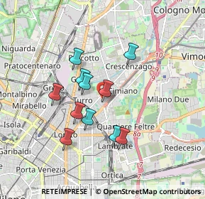 Mappa Via Bruno Cesana, 20132 Milano MI, Italia (1.45364)