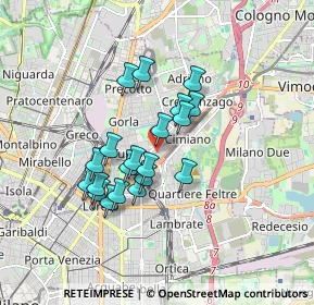 Mappa Via Bruno Cesana, 20132 Milano MI, Italia (1.37)