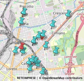 Mappa Via Bruno Cesana, 20132 Milano MI, Italia (1.057)