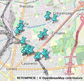 Mappa Via Bruno Cesana, 20132 Milano MI, Italia (0.9265)