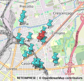 Mappa Via Bruno Cesana, 20132 Milano MI, Italia (0.9415)