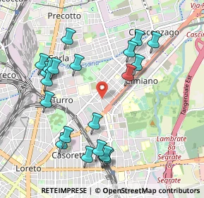 Mappa Via Bruno Cesana, 20132 Milano MI, Italia (1.0765)