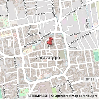 Mappa Via Michelangelo Merisi, 17, 24043 Caravaggio, Bergamo (Lombardia)
