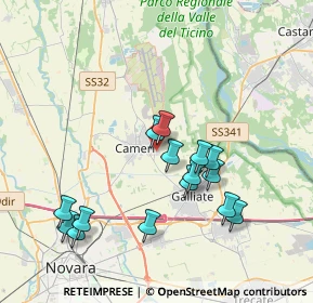 Mappa Via Isonzo, 28062 Cameri NO, Italia (3.69733)