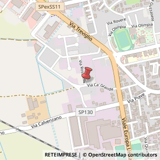 Mappa Via rossoni, 24043 Caravaggio, Bergamo (Lombardia)