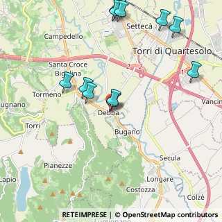 Mappa Strada P.ti di, 36100 Vicenza VI, Italia (2.38667)