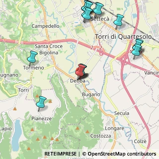 Mappa Strada P.ti di, 36100 Vicenza VI, Italia (2.599)
