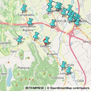 Mappa Strada P.ti di, 36100 Vicenza VI, Italia (2.8885)