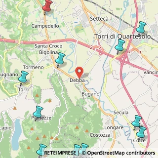 Mappa Strada P.ti di, 36100 Vicenza VI, Italia (3.68727)