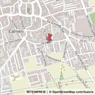Mappa Via Italia, 42, 28062 Cameri, Novara (Piemonte)