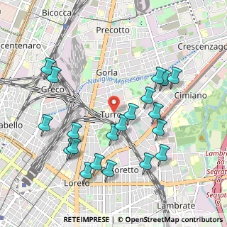 Mappa Via Vincenzo Russo, 20127 Milano MI, Italia (1.05)
